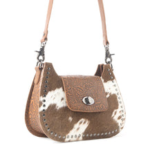 Load image into Gallery viewer, PREORDER~ Highland Ridge Leather Bag In Rustic Oak & Winter Mist