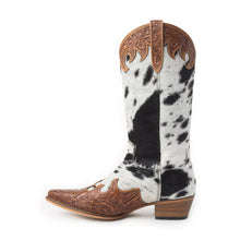 Load image into Gallery viewer, Adelaide Hair-On High Top Boots 🩷PRE-ORDER🩷 close 4/14