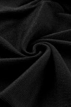 Load image into Gallery viewer, Black Rib Knit High Waist Slit Leggings