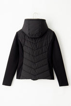 Load image into Gallery viewer, β‘οΈπͺ© π P*r*E*o*R*d*E*r*S π πͺ© β‘οΈ Serena Scuba Sleeve Patchwork Zipped Front Hooded Puffer Jacket