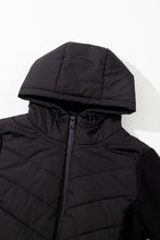 Load image into Gallery viewer, β‘οΈπͺ© π P*r*E*o*R*d*E*r*S π πͺ© β‘οΈ Serena Scuba Sleeve Patchwork Zipped Front Hooded Puffer Jacket