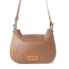 Load image into Gallery viewer, PREORDER~ Highland Ridge Leather Bag In Rustic Oak & Winter Mist