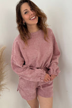 Load image into Gallery viewer, ⚡️🪩 🏁 P*r*E*o*R*d*E*r*S 🏁 🪩 ⚡️  Soft Fushia Textured Knit Pullover Drawstring Shorts Set
