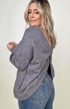 Load image into Gallery viewer, Gray reversible sweatshirt
