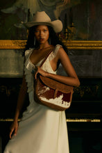 Load image into Gallery viewer, Honey Field Hairon Leather Messenger Bag In Sable Mist 🩷PRE-ORDER🩷
