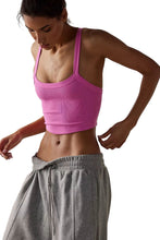 Load image into Gallery viewer, Bailey Girl Athletic Ribbed Cropped Cami Top
