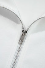 Load image into Gallery viewer, ⚡️🪩 🏁 P*r*E*o*R*d*E*r*S 🏁 🪩 ⚡️  ⚡️🪩 🏁 P*r*E*o*R*d*E*r*S 🏁 🪩 ⚡️  White Solid Color Zip Up Knit Puff Sleeve Jacket
