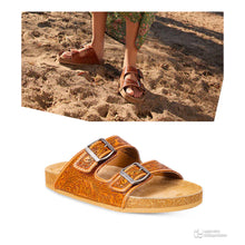 Load image into Gallery viewer, PREORDER~ Verdent Ranges Hand-Tooled Sandals
