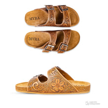Load image into Gallery viewer, PREORDER~ Verdent Ranges Hand-Tooled Sandals
