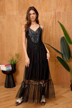 Load image into Gallery viewer, Bohera Janet Elaine Embroidered Leather Tier Dress 🩷
