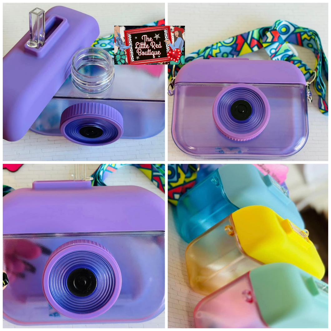 Camera Water Bottle With Strap