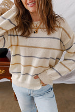 Load image into Gallery viewer, Ribbed Edge Drop Shoulder Sweater: Preorder( tat3/5wks)
