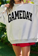 Load image into Gallery viewer, Light Grey (FOOTBALL/GAMEDAY) Double Side Printed High Neck Reversible Sweatshirt
