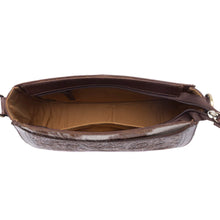 Load image into Gallery viewer, 🩷PRE-ORDER🩷 Copper Crest Handtooled Hairon Leather Clutch In Saddle Walnut
