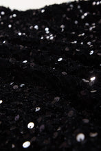 Load image into Gallery viewer, Callie Sequin Long Sleeve Cutout Back Top
