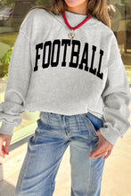 Load image into Gallery viewer, Light Grey (FOOTBALL/GAMEDAY) Double Side Printed High Neck Reversible Sweatshirt
