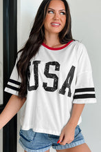 Load image into Gallery viewer, 🖤 PRE-ORDER🖤 Amerieshia Varsity Striped Tee
