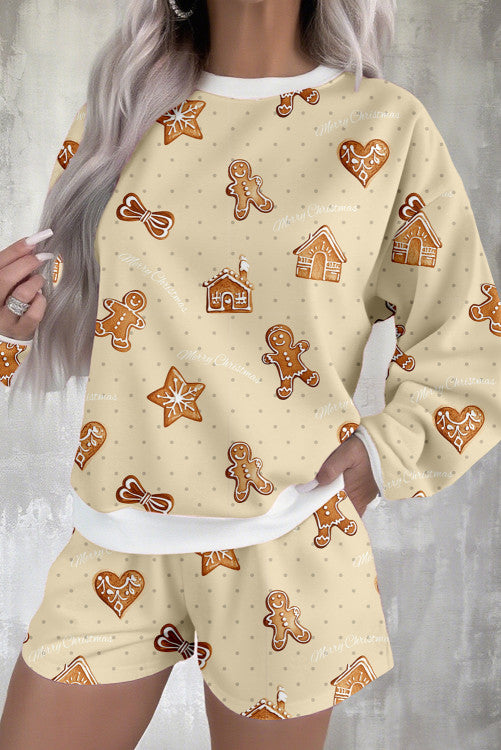 Gingerbread Man PJ Lounge Set