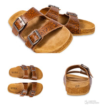 Load image into Gallery viewer, PREORDER~ Verdent Ranges Hand-Tooled Sandals
