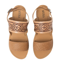 Load image into Gallery viewer, PREORDER~ Karli Handtooled Leather Sandals
