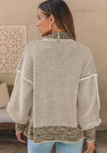 Load image into Gallery viewer, Apricot chunky knit jacket length Cardi

