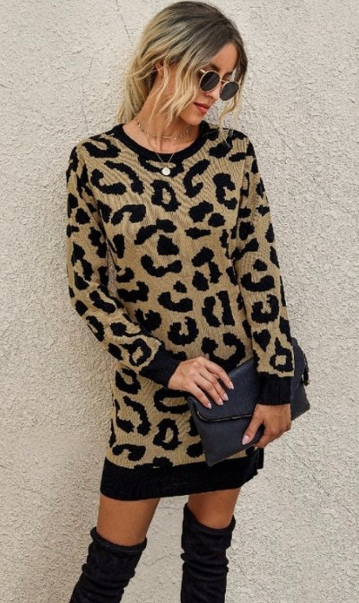 Leoppp Sweater Dress