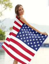 Load image into Gallery viewer, American Flag Microfiber Towel
